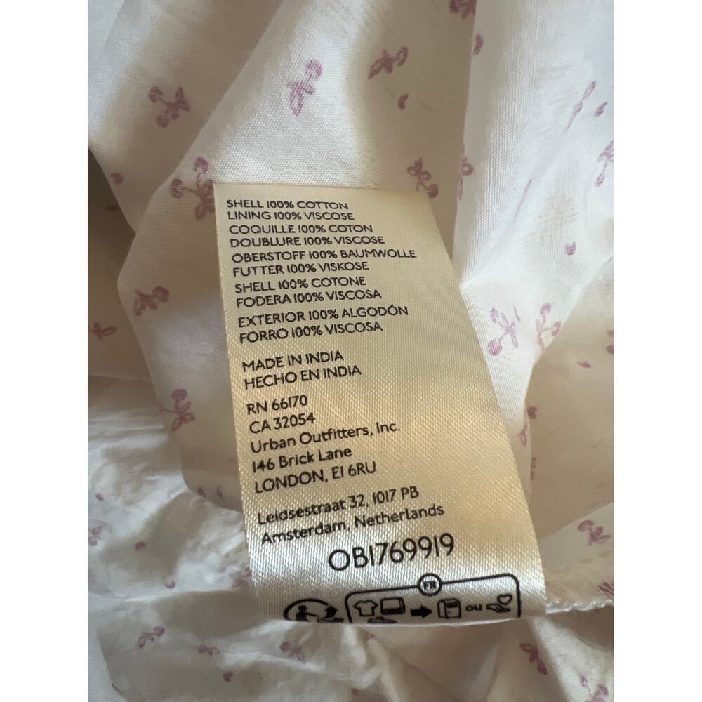 Free People Cream Mini Dress with Pink Floral Print - Picture 8 of 8
